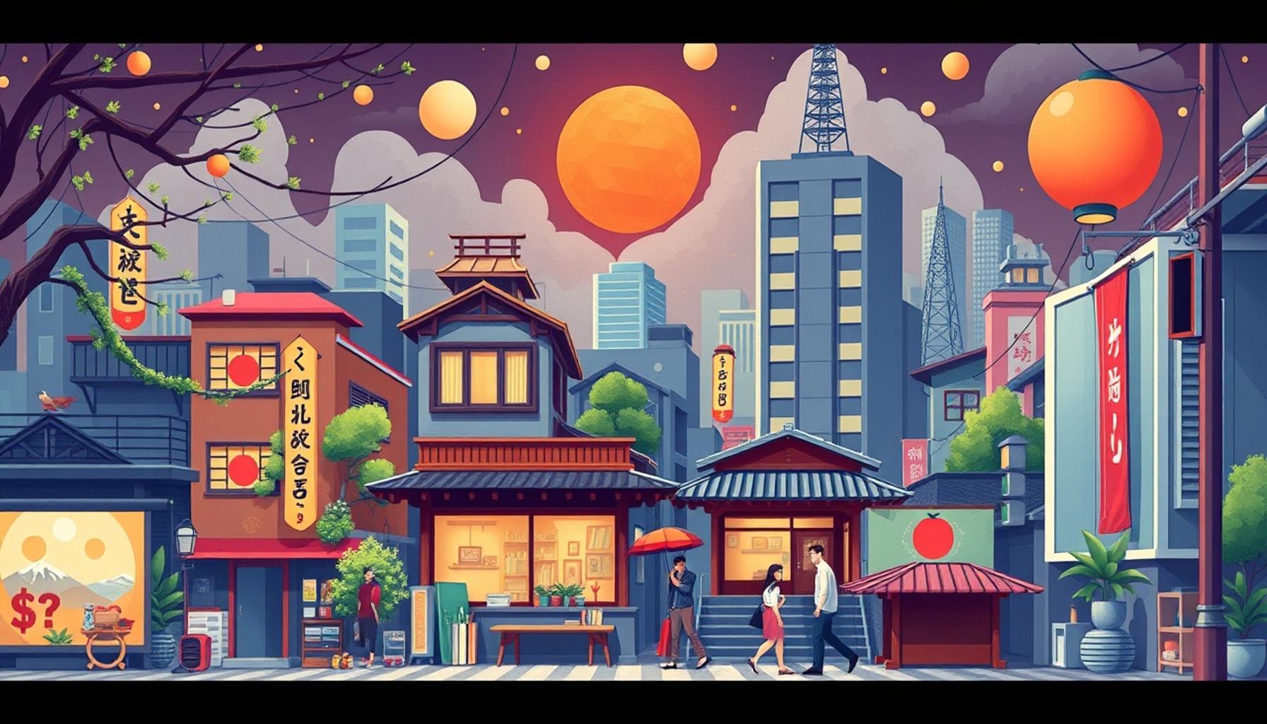 日本における不動産市場の進化：経済不安定時代の課題と機会